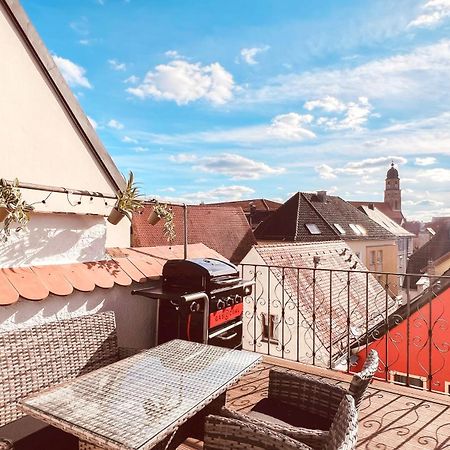 Zentrales Turm-Apt Mit Terrasse Amberg Exterior foto